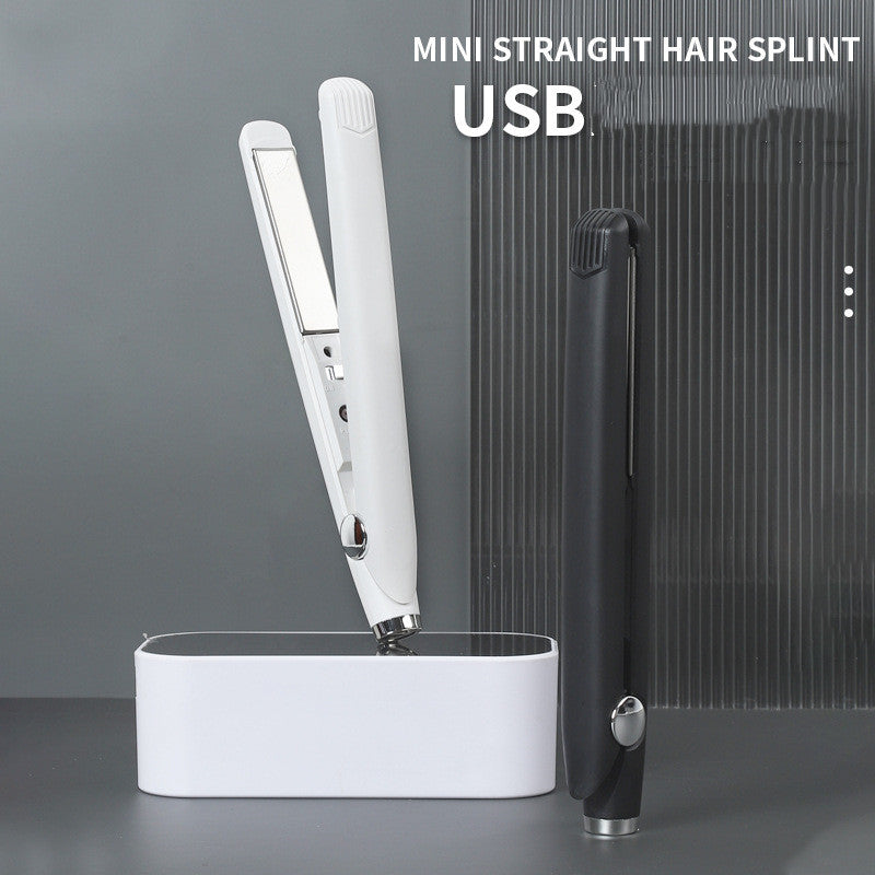Fer à lisser & friser portable USB - Mini 2-en-1